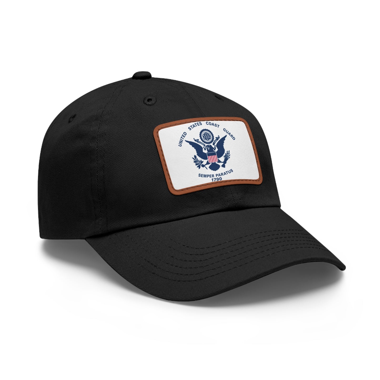 US Coast Guard Leather Patch Hat
