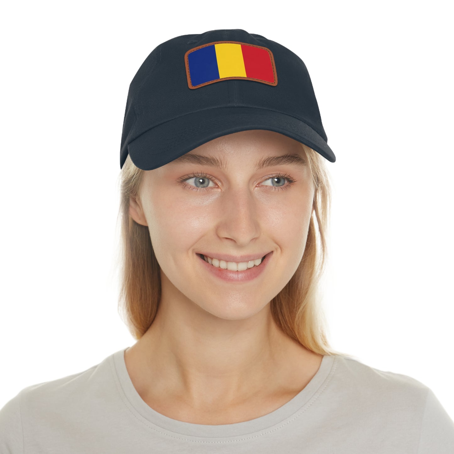 Romania Leather Patch Hat