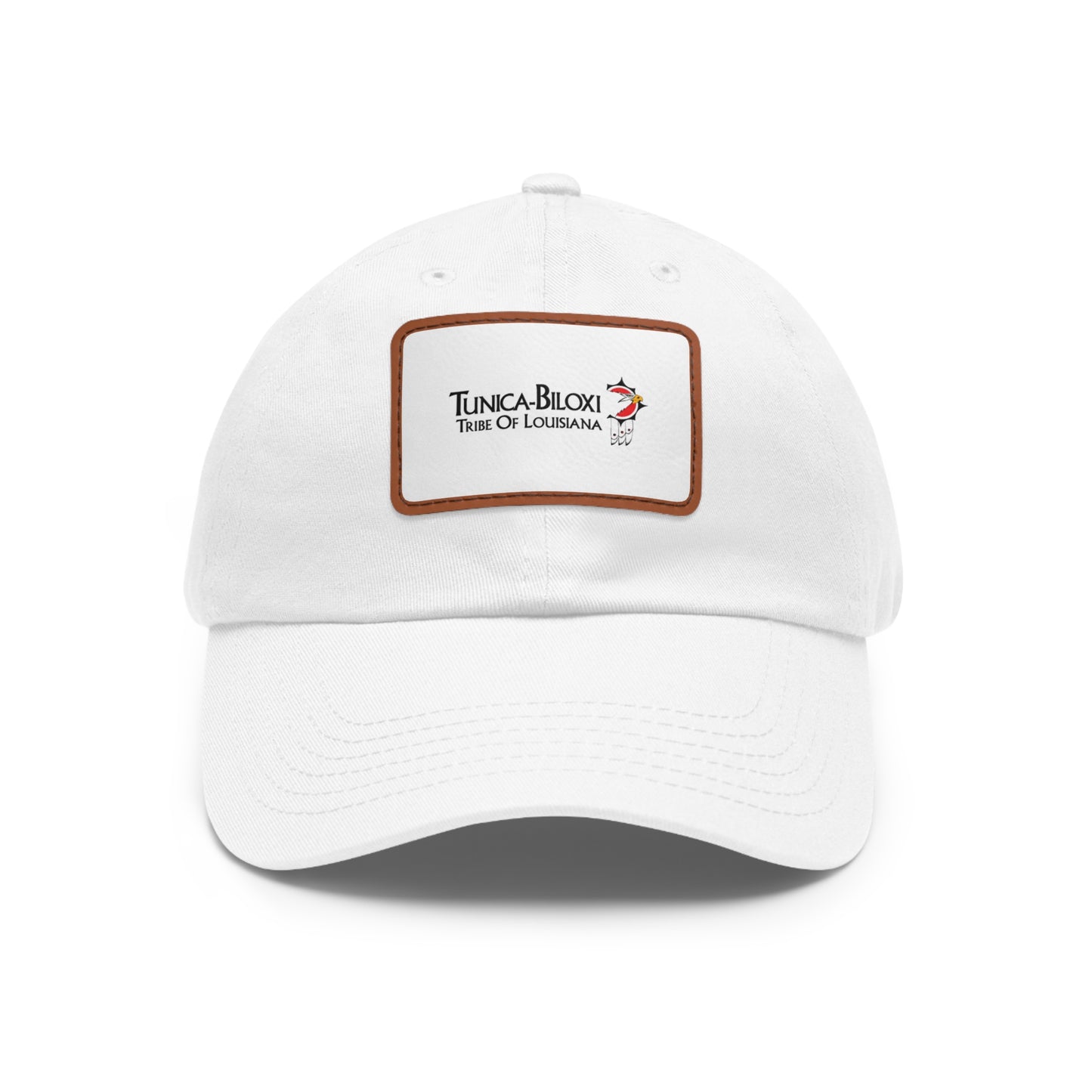 Tunica-Biloxi Tribe Leather Patch Hat
