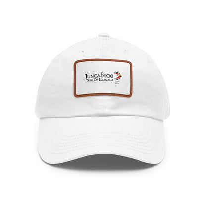 Tunica-Biloxi Tribe Leather Patch Hat