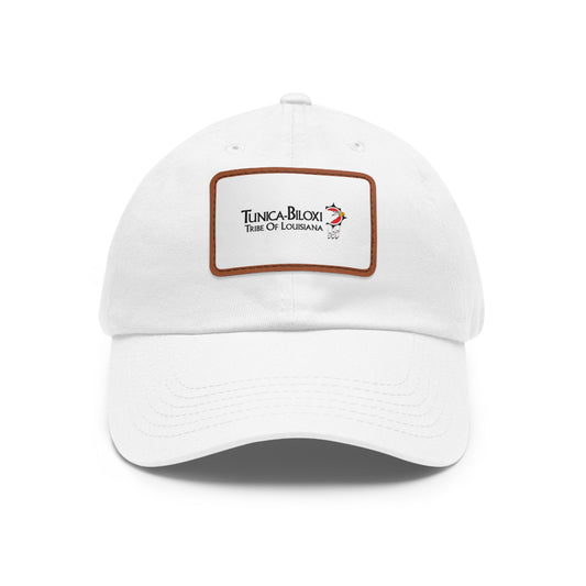 Tunica-Biloxi Tribe Leather Patch Hat