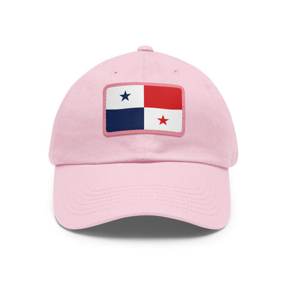 Panama Leather Patch Hat