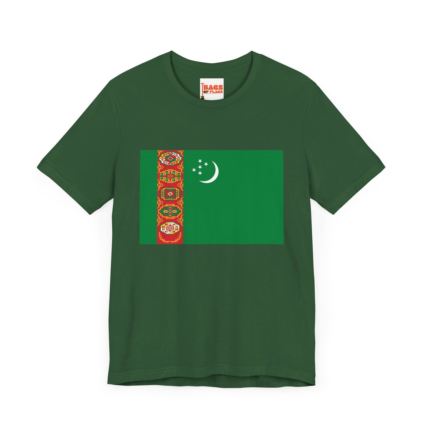 Turkmenistan Flag on T-shirt