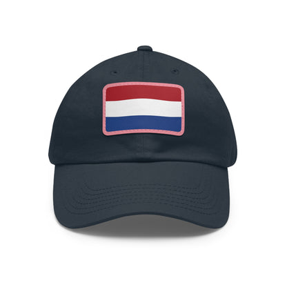 Netherlands Leather Patch Hat