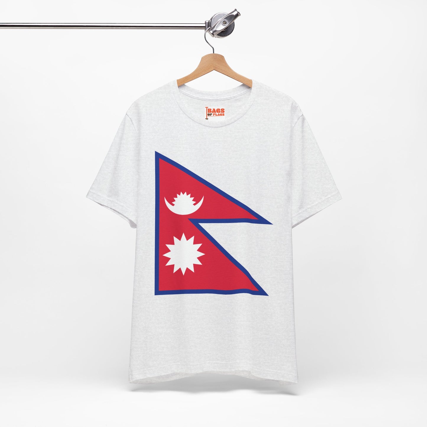 Nepal Flag on T-shirt