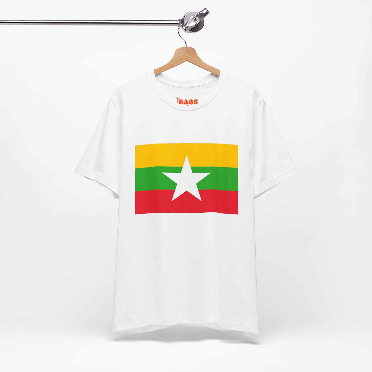 Myanmar Flag on T-shirt