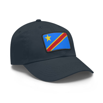 Democratic Republic of the Congo Leather Patch Hat