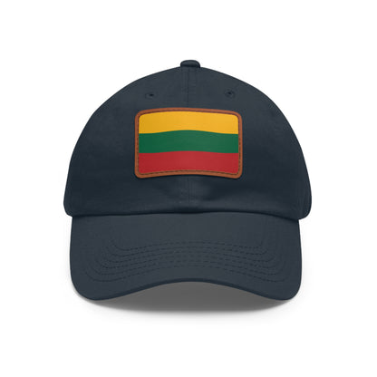 Lithuania Leather Patch Hat