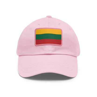 Lithuania Leather Patch Hat