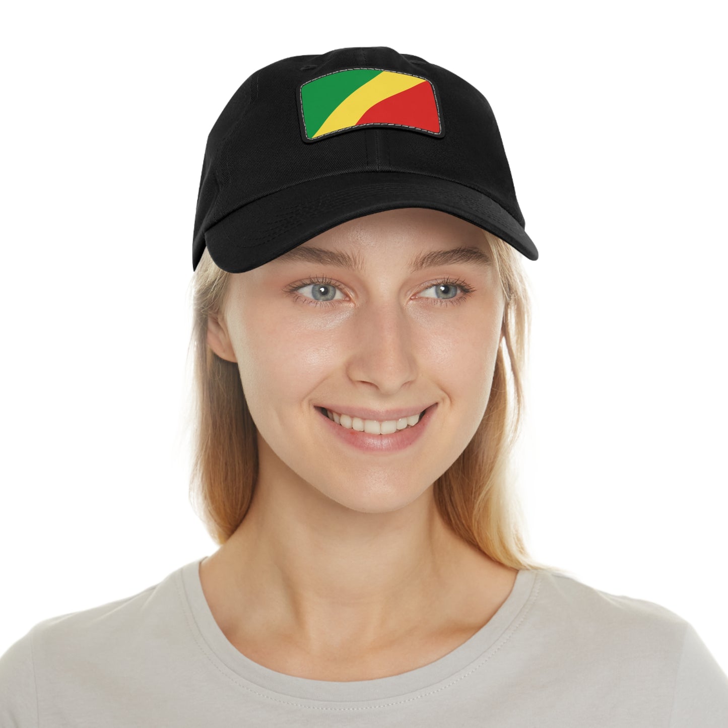 Republic of the Congo Leather Patch Hat