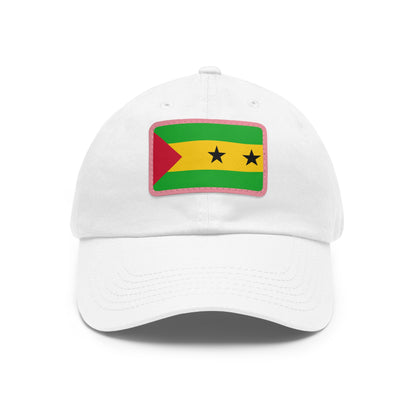 Sao Tome and Principe Leather Patch Hat