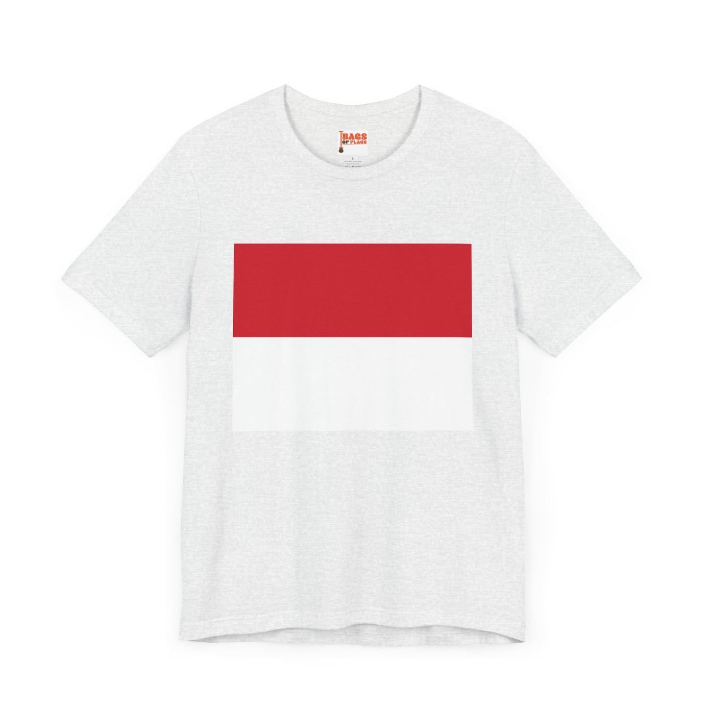 Monaco Flag on T-shirt