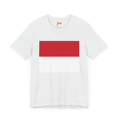 Monaco Flag on T-shirt