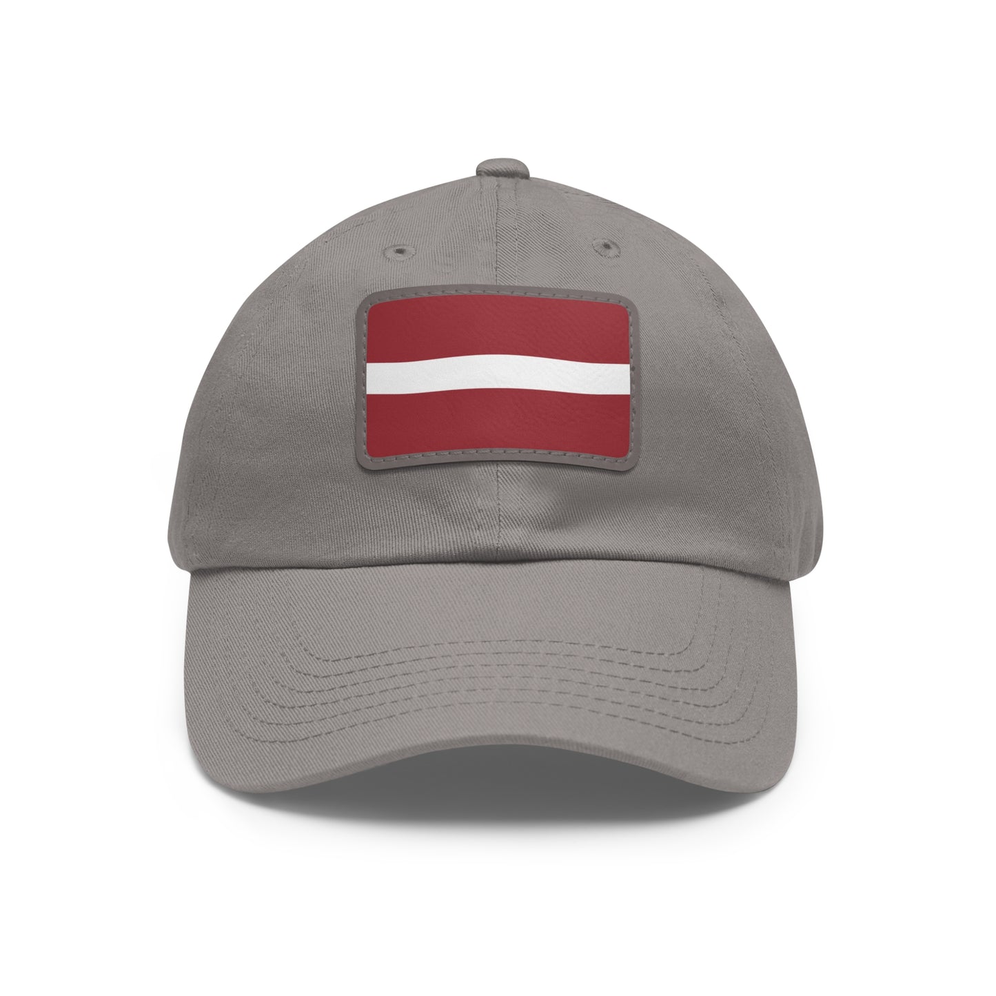 Latvia Leather Patch Hat