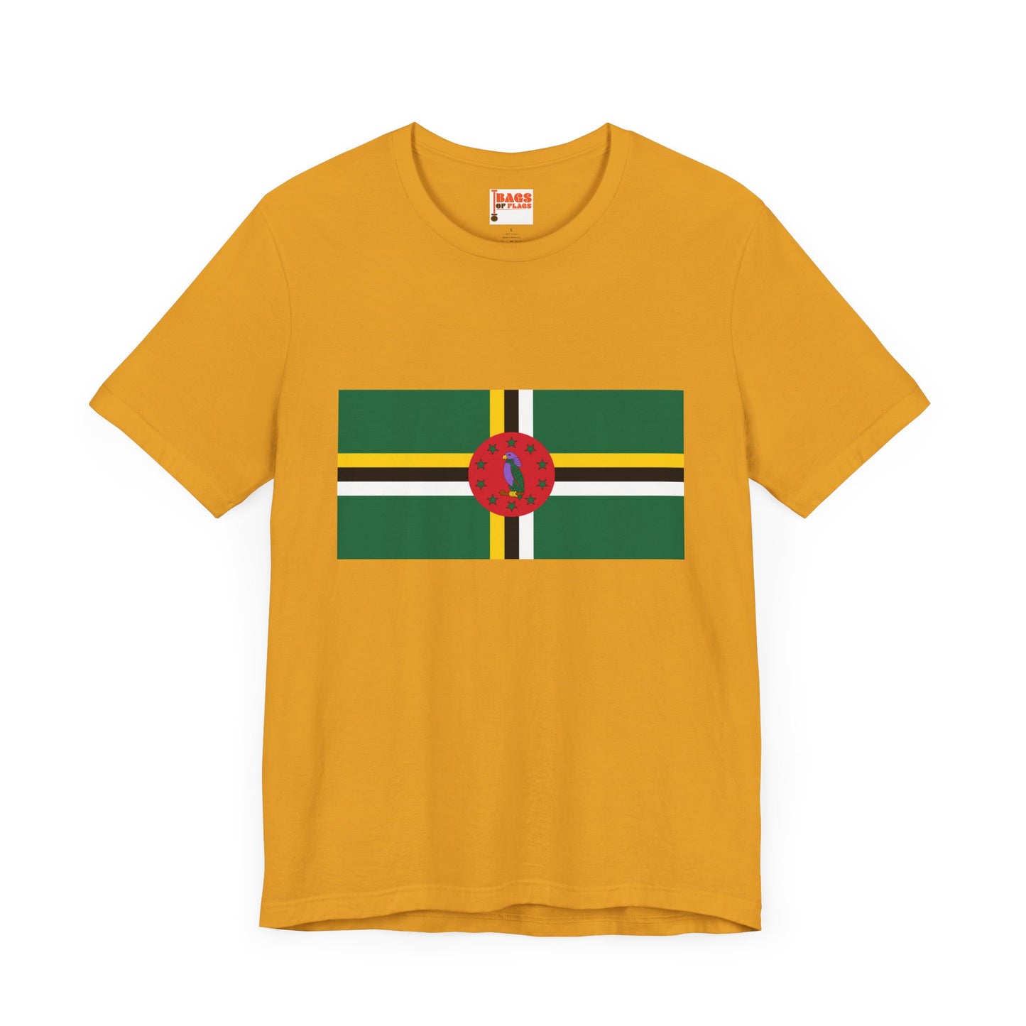 Dominica Flag on T-shirt