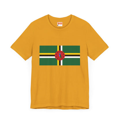 Dominica Flag on T-shirt
