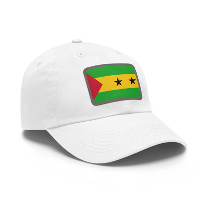 Sao Tome and Principe Leather Patch Hat