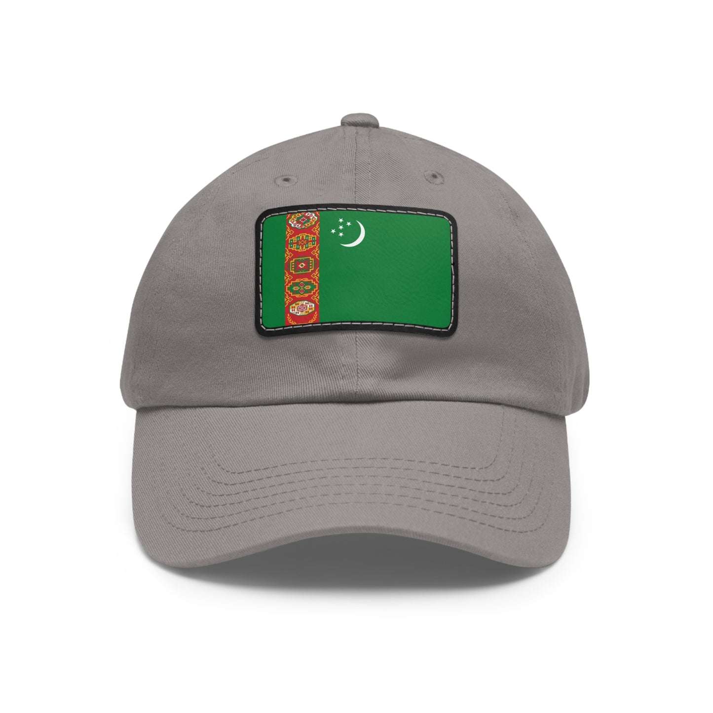 Turkmenistan Leather Patch Hat