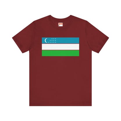 Uzbekistan Flag on T-shirt