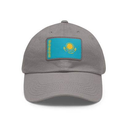 Kazakhstan Leather Patch Hat