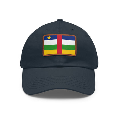 Central African Republic Leather Patch Hat