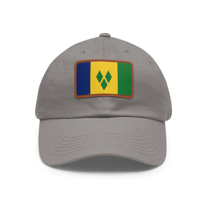 Saint Vincent and the Grenadines Leather Patch Hat