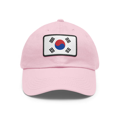 South Korea Leather Patch Hat