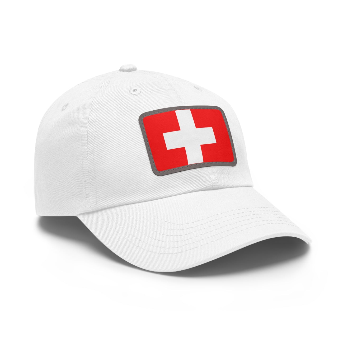 Switzerland Leather Patch Hat