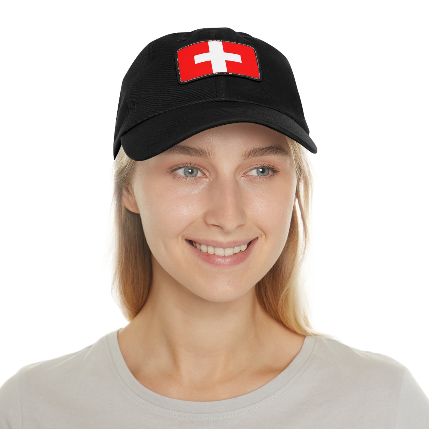 Switzerland Leather Patch Hat