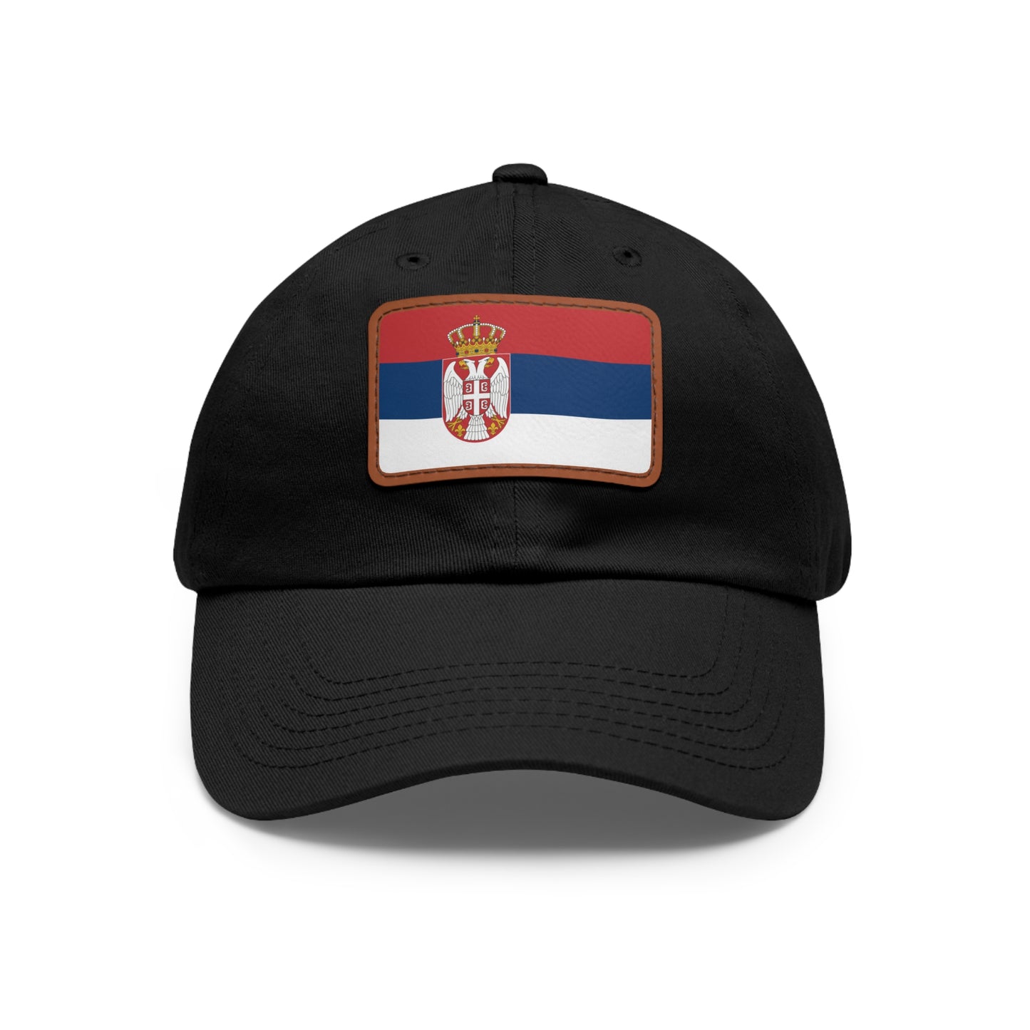 Serbia Leather Patch Hat