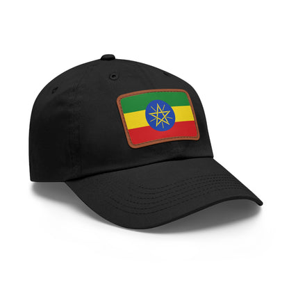 Ethiopia Leather Patch Hat