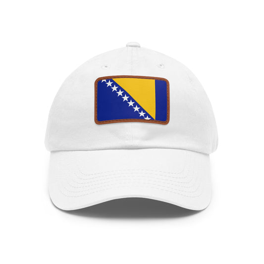 Bosnia and Herzegovina Leather Patch Hat