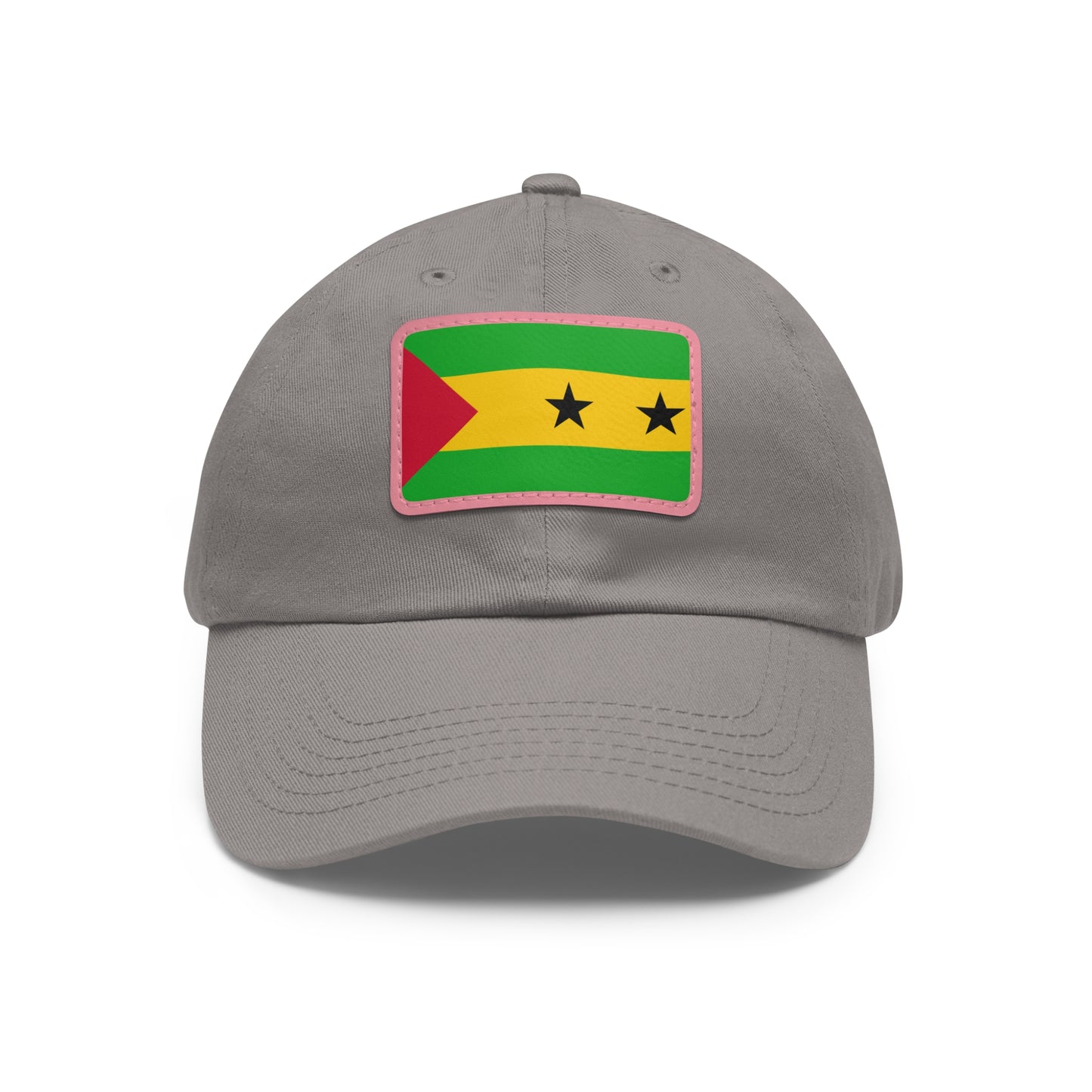 Sao Tome and Principe Leather Patch Hat