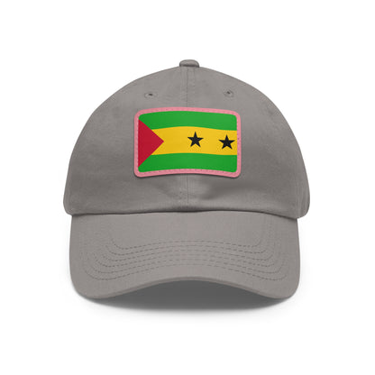 Sao Tome and Principe Leather Patch Hat