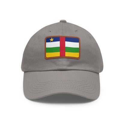 Central African Republic Leather Patch Hat