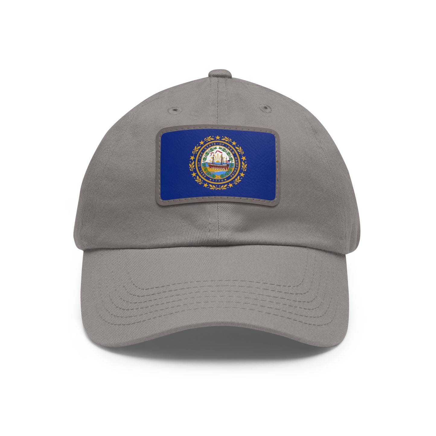 New Hampshire Leather Patch Hat
