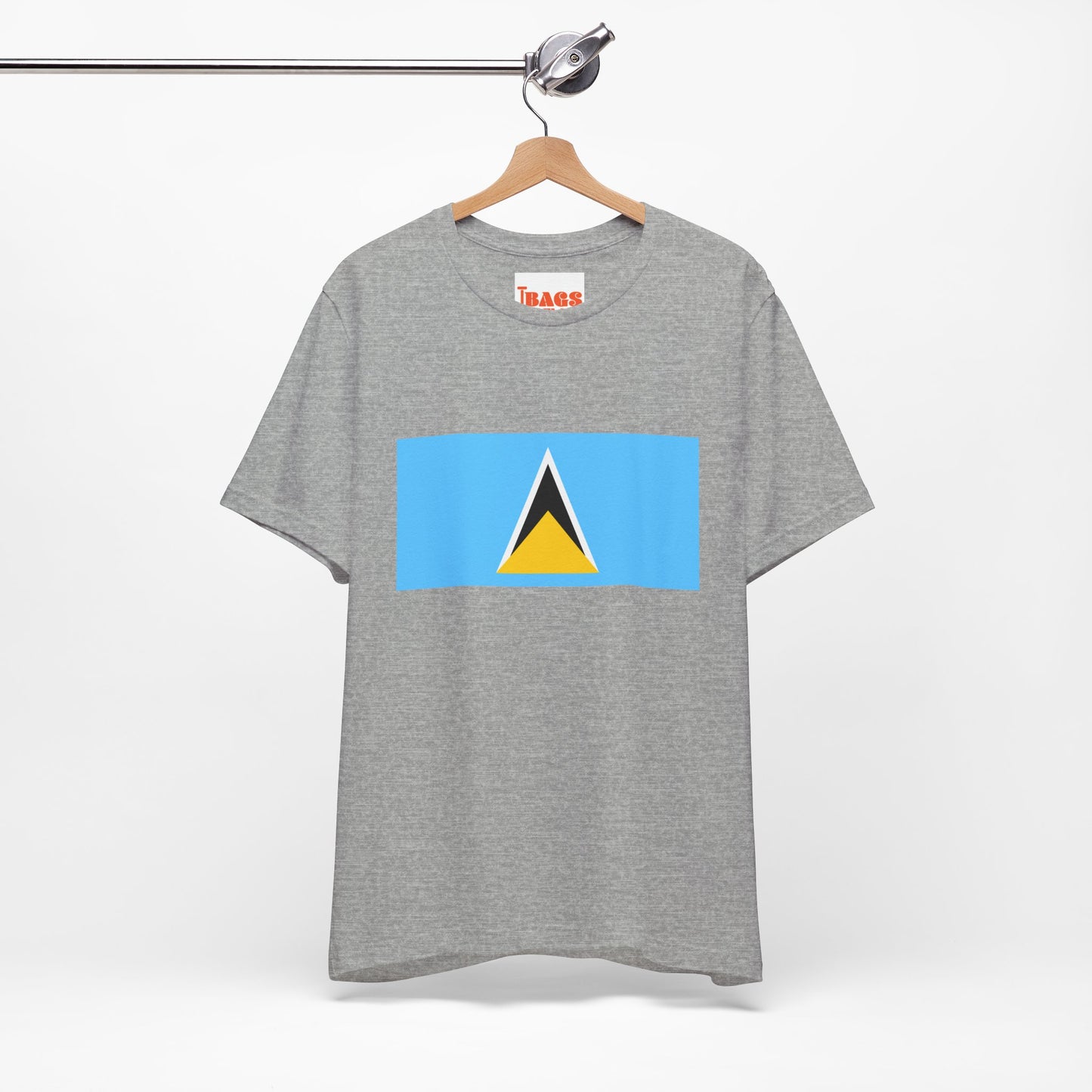 Saint Lucia Flag on T-shirt