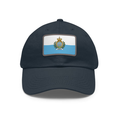 San Marino Leather Patch Hat