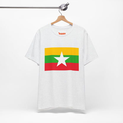 Myanmar Flag on T-shirt