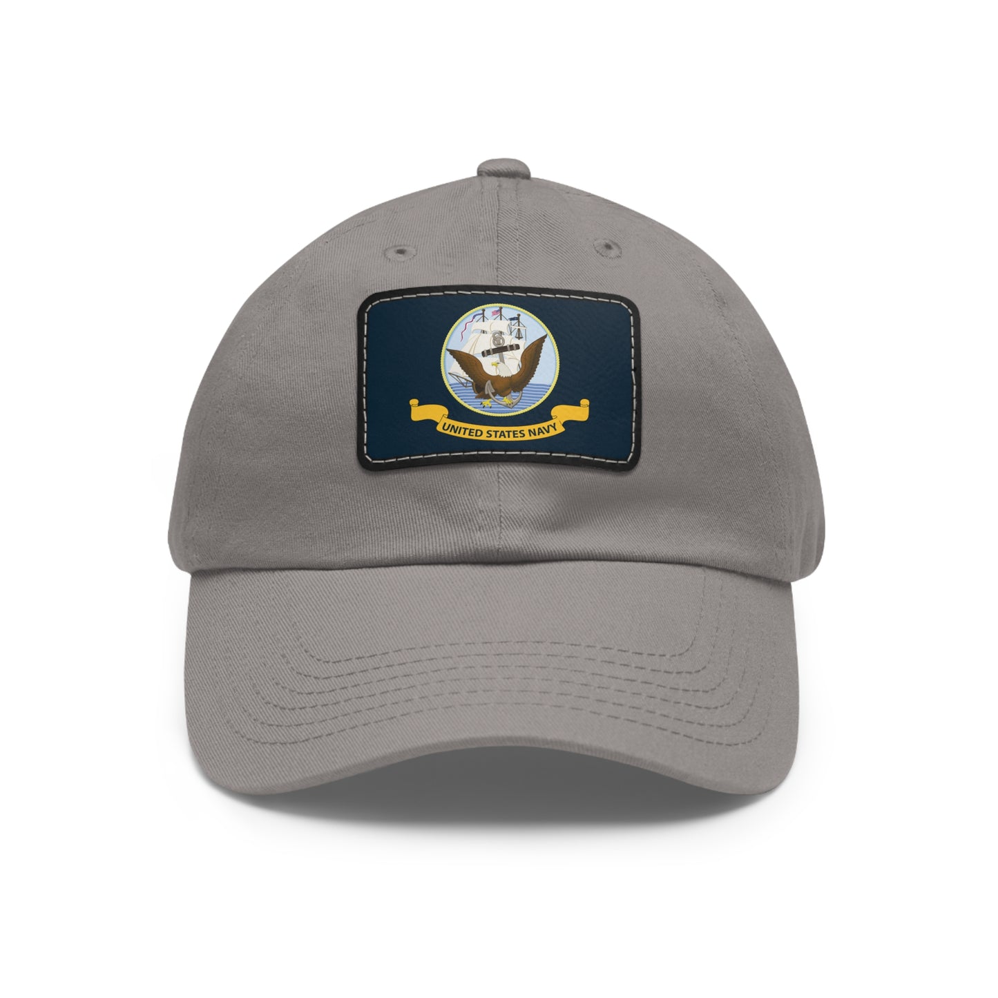 US Navy Leather Patch Hat