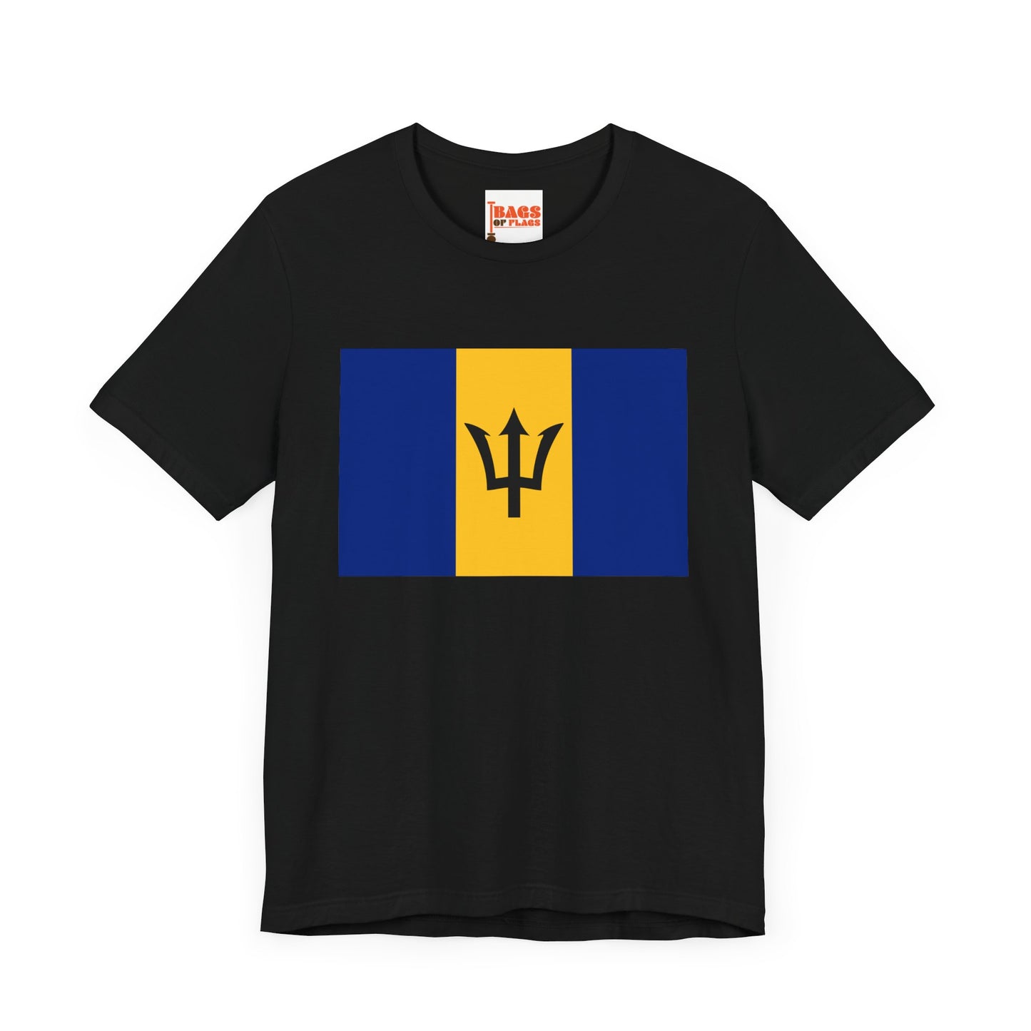 Barbados Flag on T-shirt