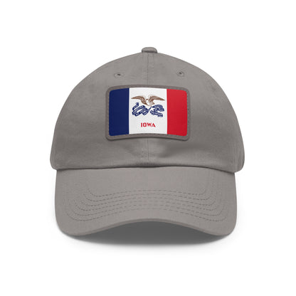 Iowa Leather Patch Hat