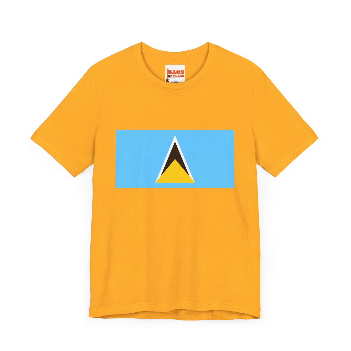 Saint Lucia Flag on T-shirt