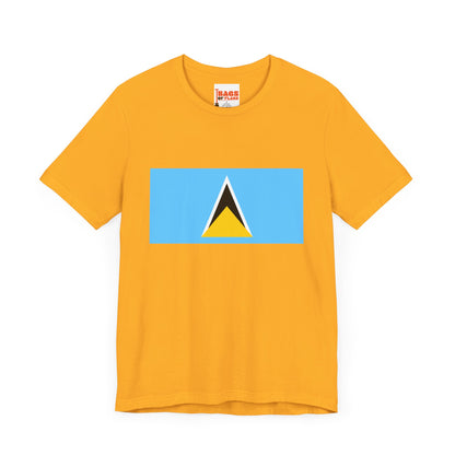 Saint Lucia Flag on T-shirt