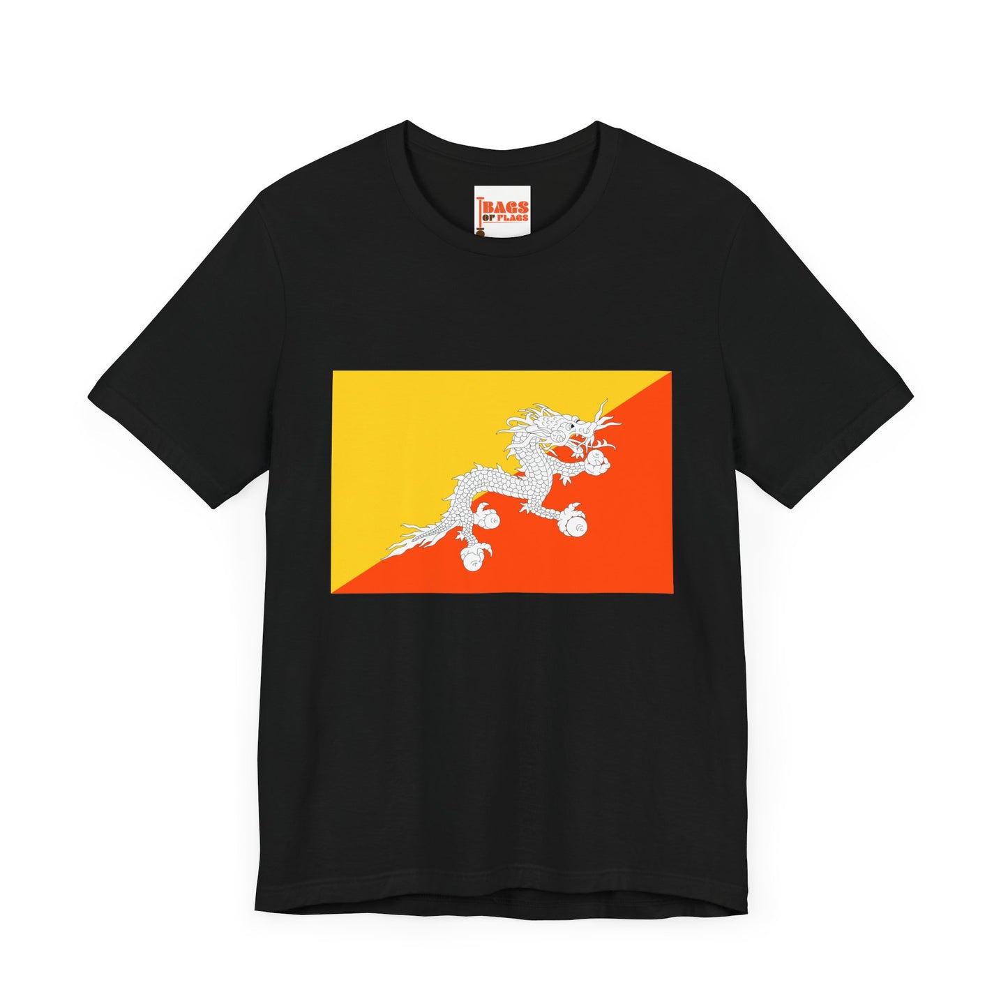 Bhutan Flag on T-shirt