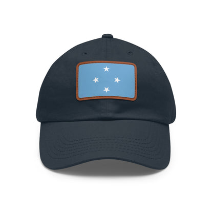 Federated States of Micronesia Leather Patch Hat