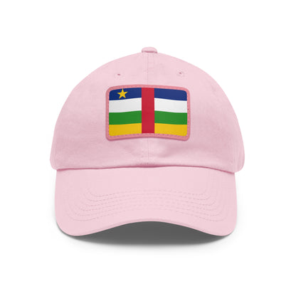 Central African Republic Leather Patch Hat