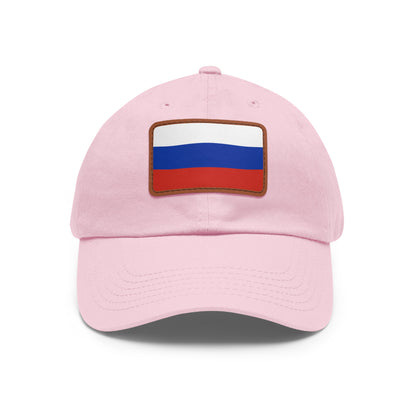 Russia Leather Patch Hat