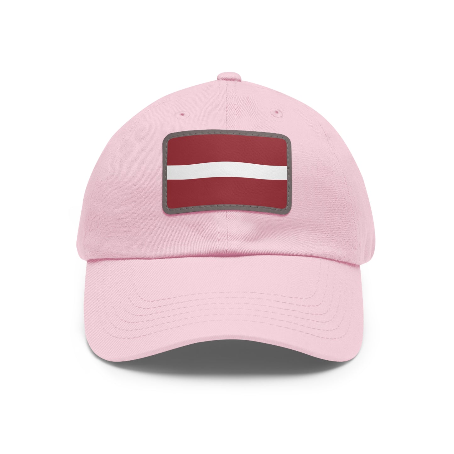 Latvia Leather Patch Hat