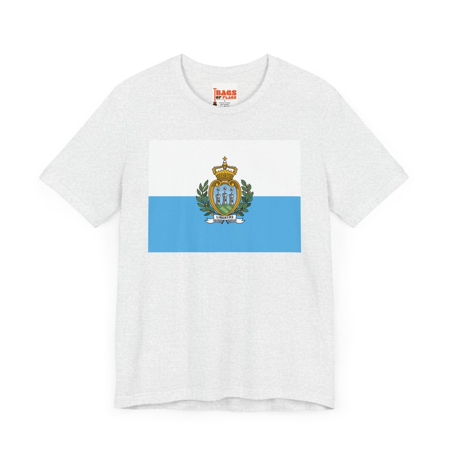 San Marino Flag on T-shirt